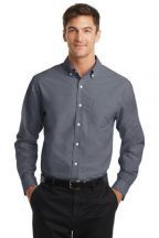 Port Authority Adult Unisex Tall SuperPro Long Sleeve Oxford  Dress Shirt